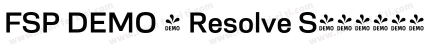 FSP DEMO - Resolve S字体转换